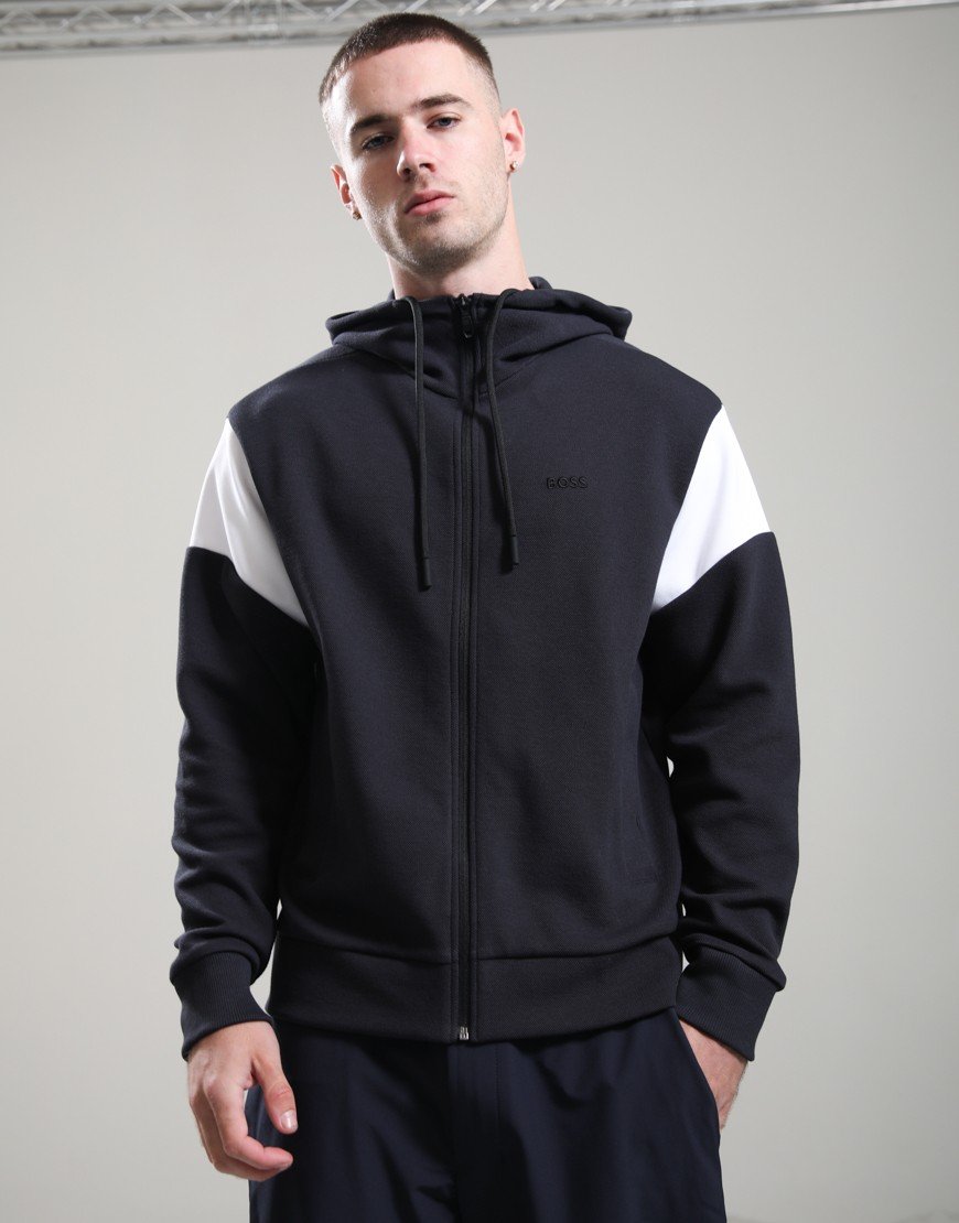 BOSS SW_Union Saggy Zip Sweat Dark Blue