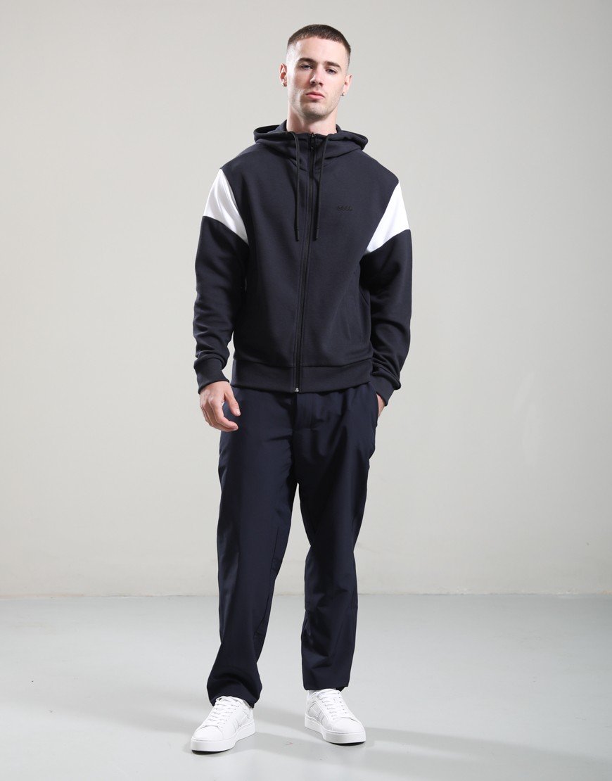BOSS SW_Union Saggy Zip Sweat Dark Blue