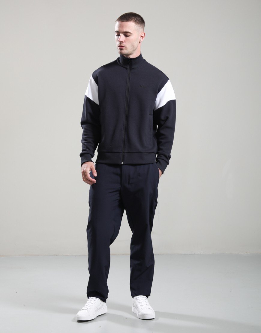 BOSS SW_Union Skaz Zip Sweat Dark Blue