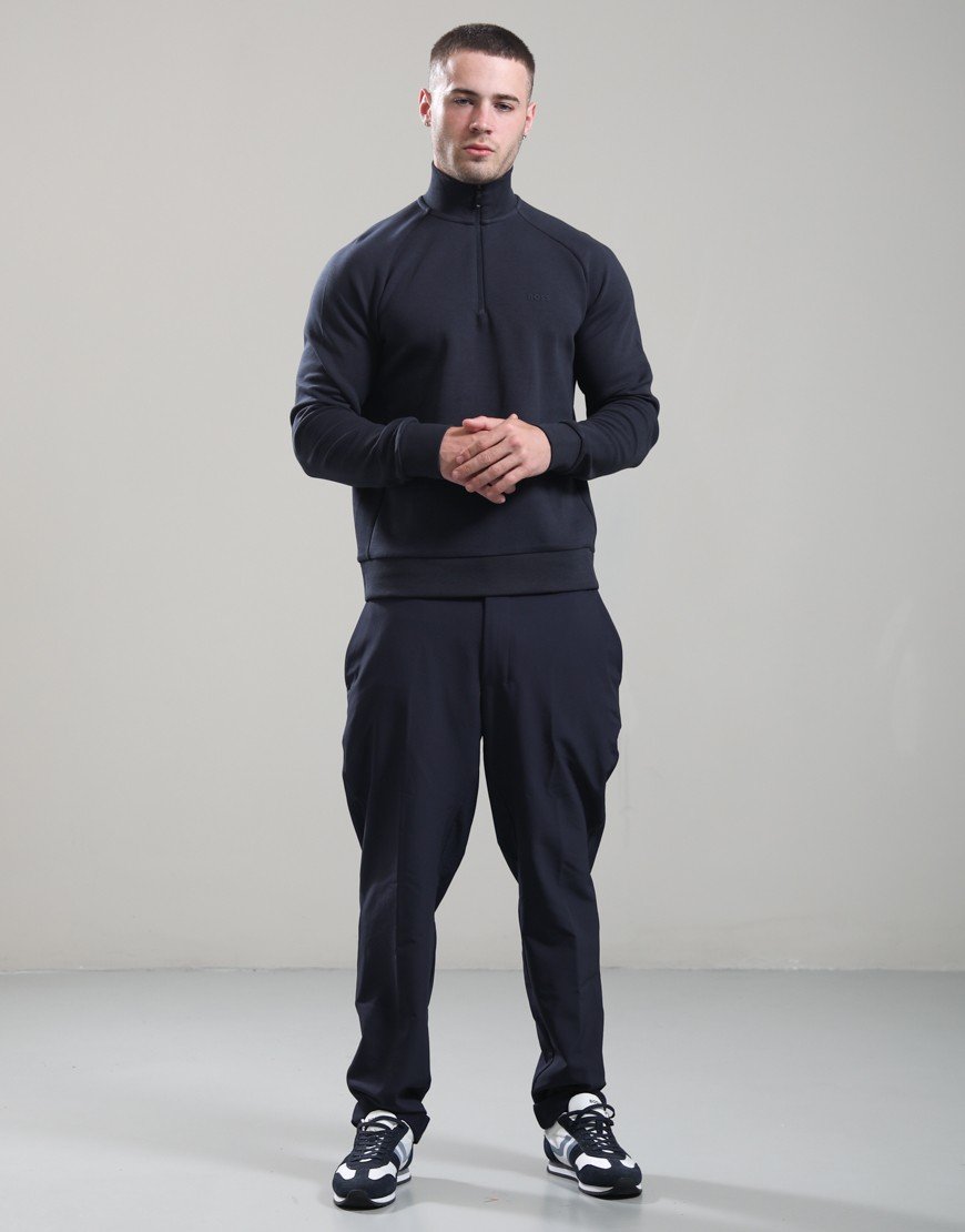 BOSS Half Zip Sweat Dark Blue