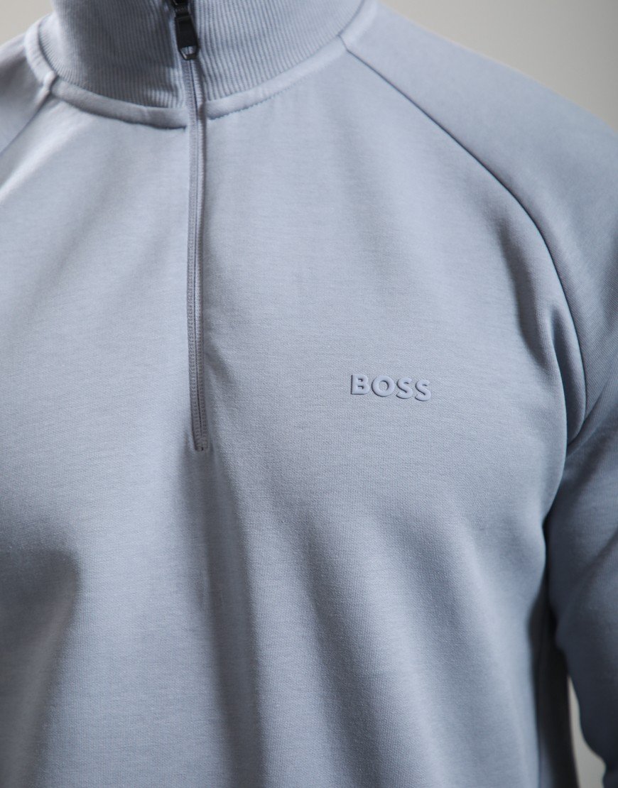 BOSS Half Zip Sweat Dark Grey