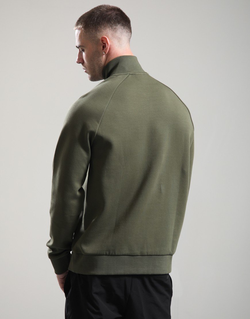 BOSS Half Zip Sweat Open Green