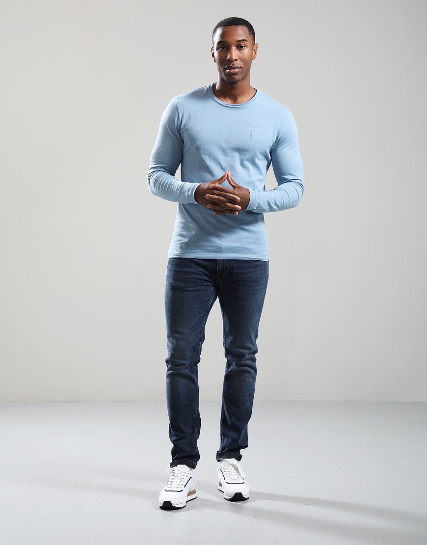 BOSS Tacks Long Sleeve T-Shirt Light Pastel Blue