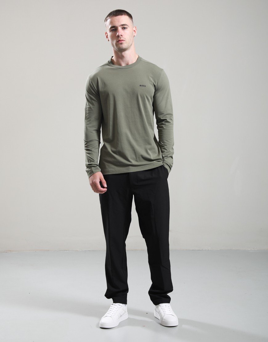 BOSS Tee Basic Long Sleeve T-Shirt Dark Beige