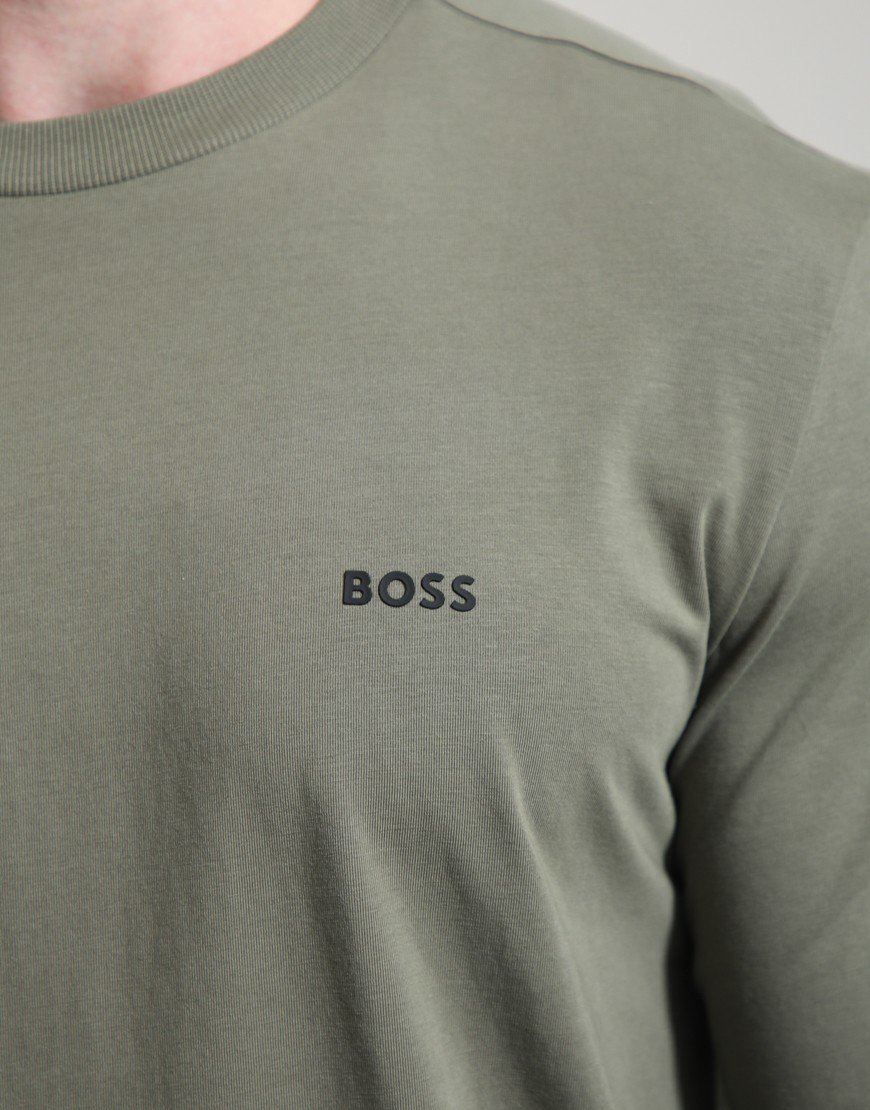 BOSS Tee Basic Long Sleeve T-Shirt Dark Beige