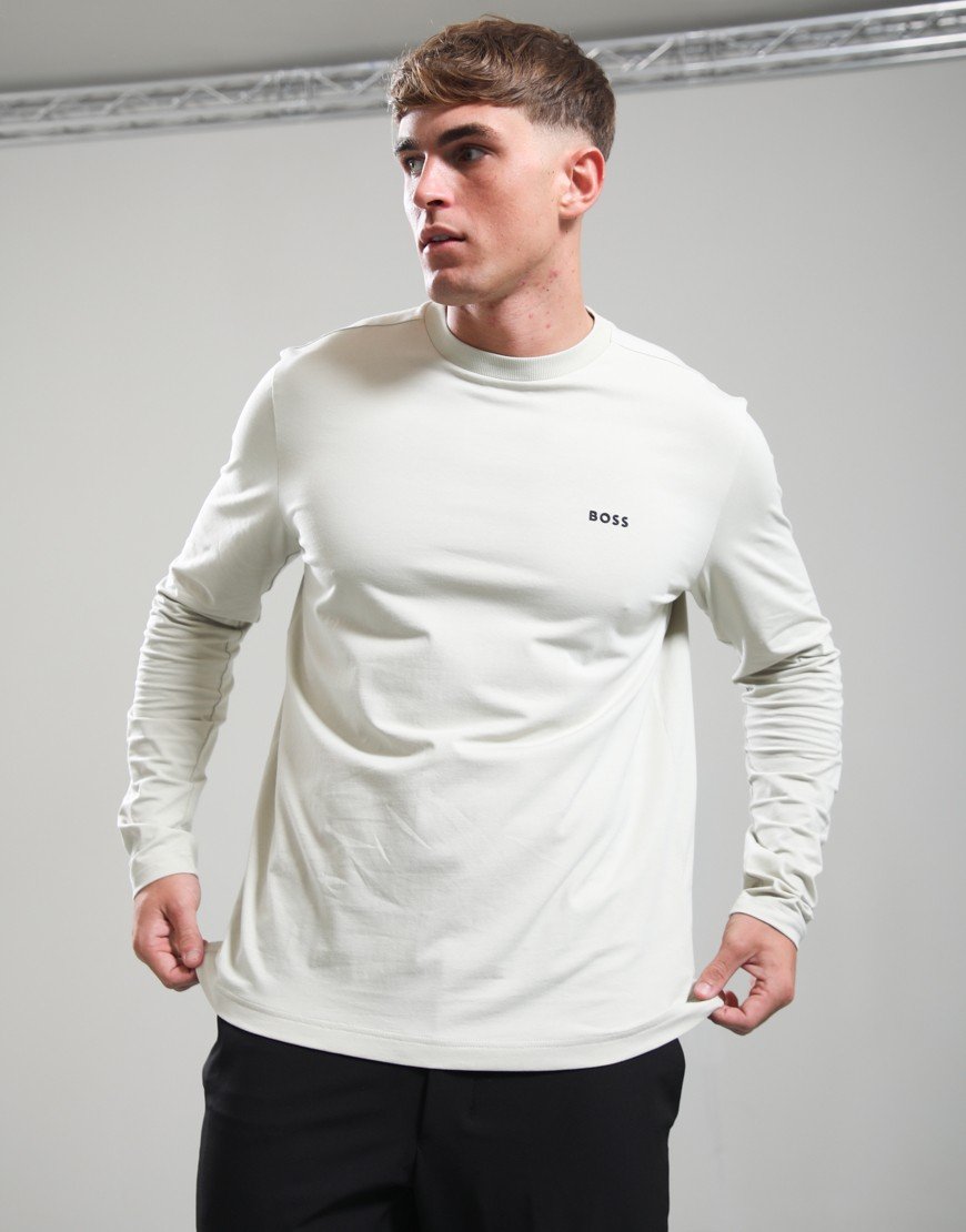 BOSS Tee Basic Long Sleeve T-Shirt Light Beige