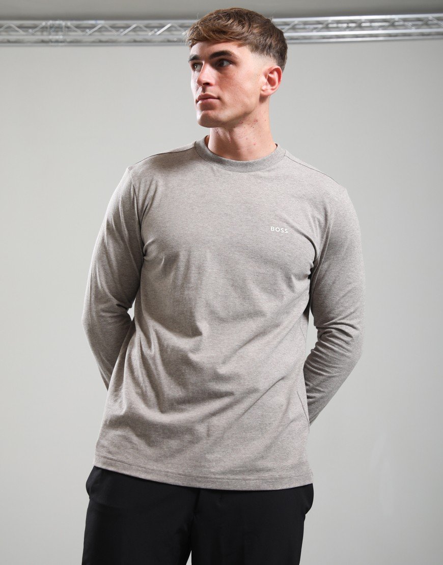 BOSS Tee Basic Long Sleeve T-Shirt Light/Pastel Brown