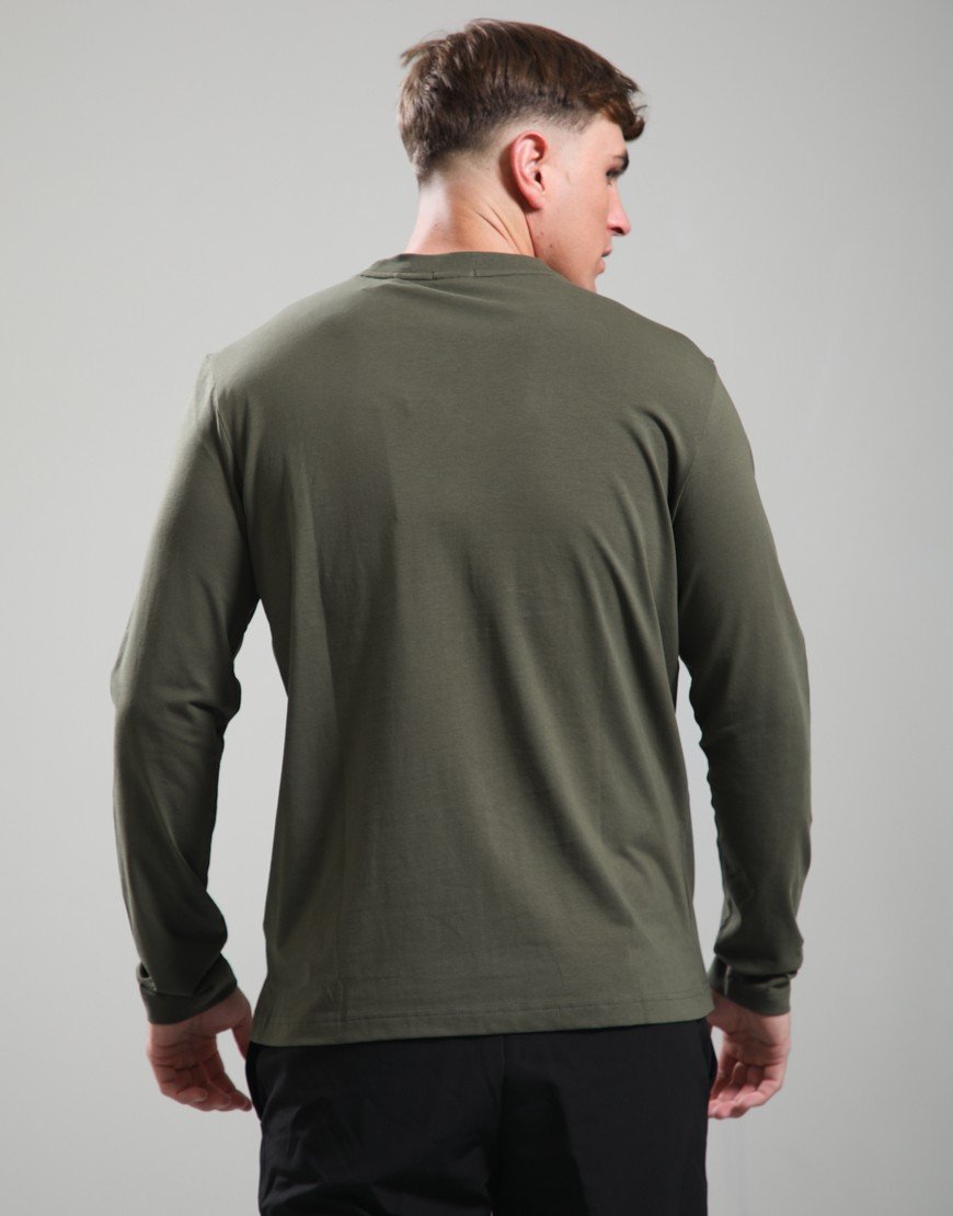 BOSS Tee Basic Long Sleeve T-Shirt Open Green