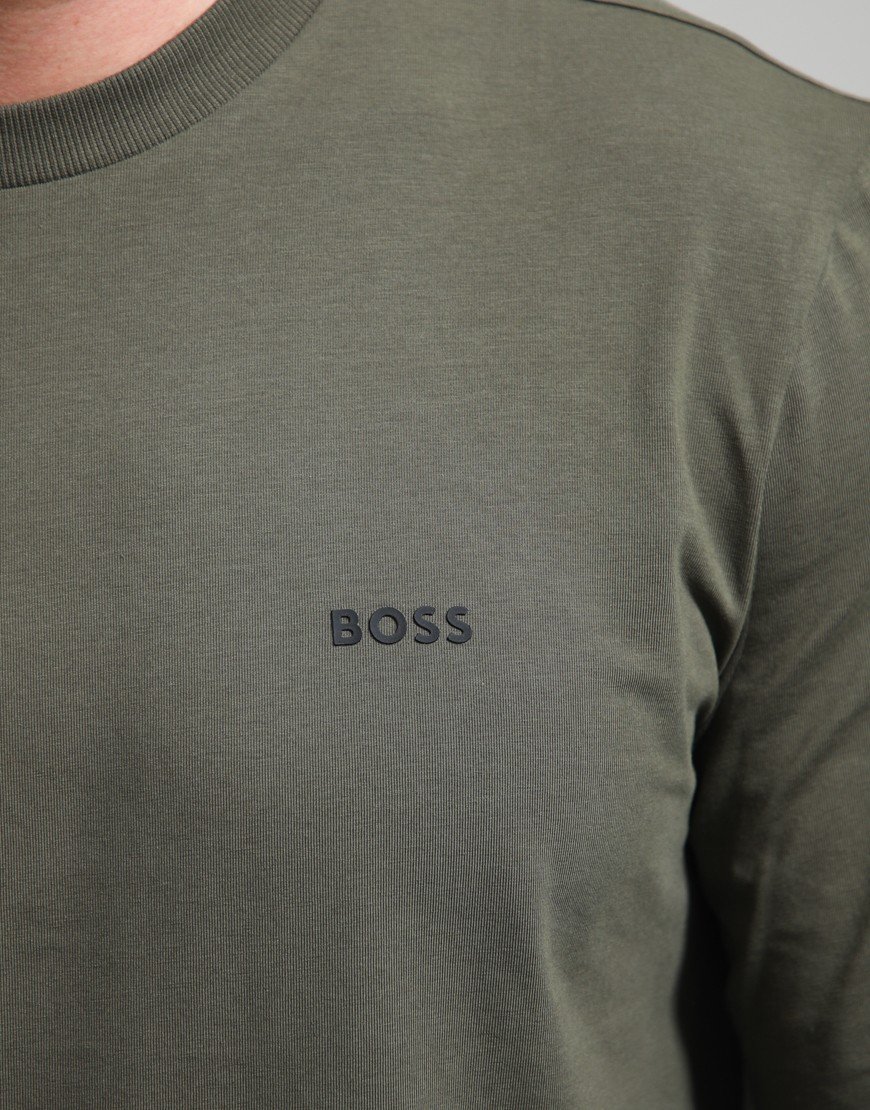 BOSS Tee Basic Long Sleeve T-Shirt Open Green