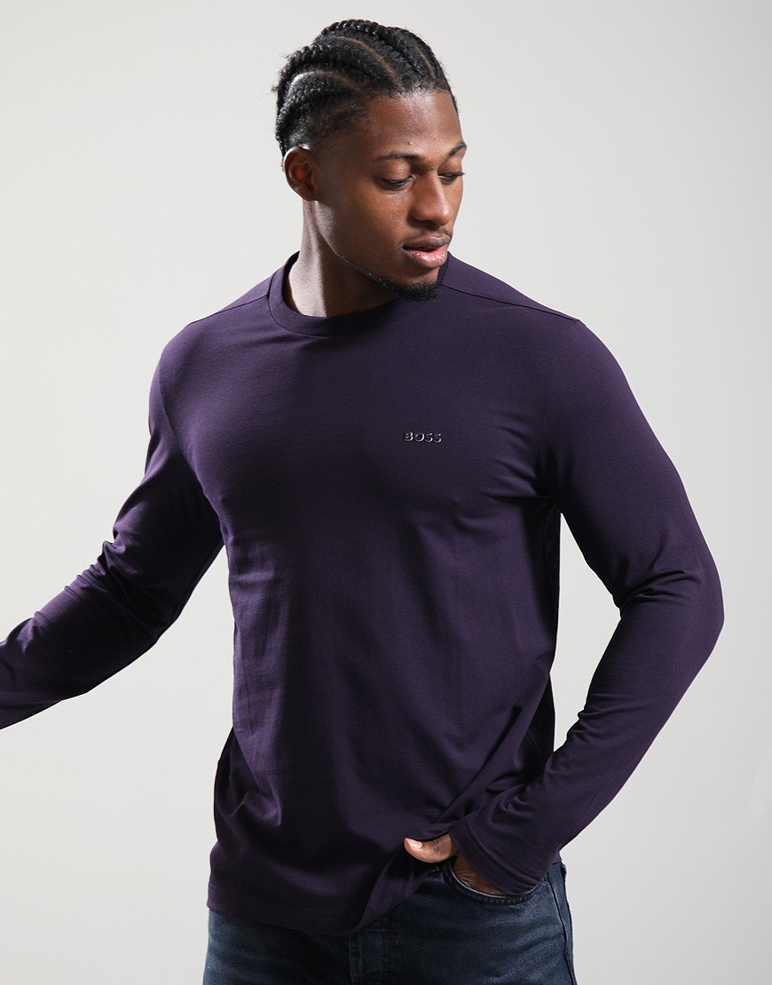 BOSS Tee Long Sleeve T-Shirt Medium Purple