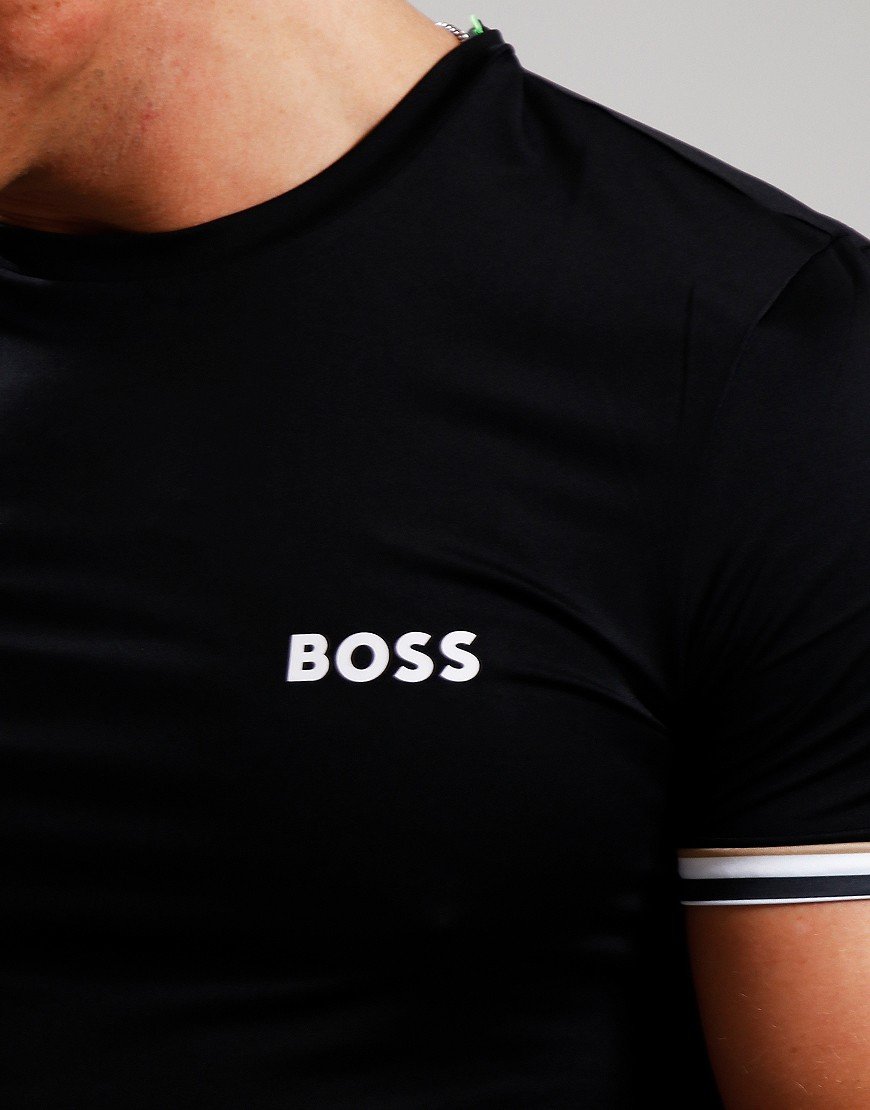 BOSS Tee X Matteo Berrettini 2 T-Shirt Black - Terraces Menswear
