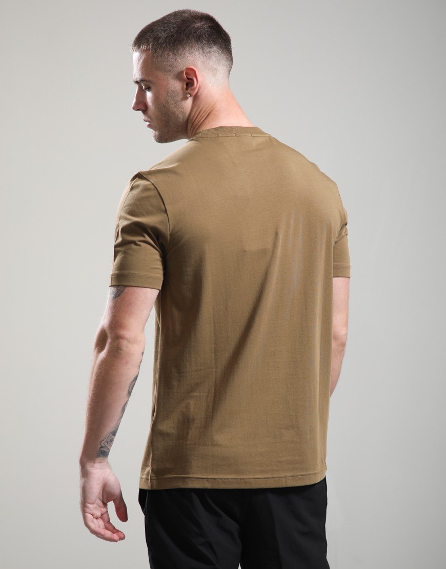 BOSS Tee Basic T-Shirt Medium Brown