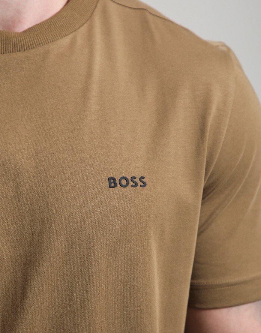 BOSS Tee Basic T-Shirt Medium Brown