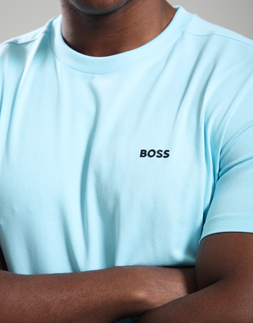 BOSS Tee Basic T-Shirt Open Blue