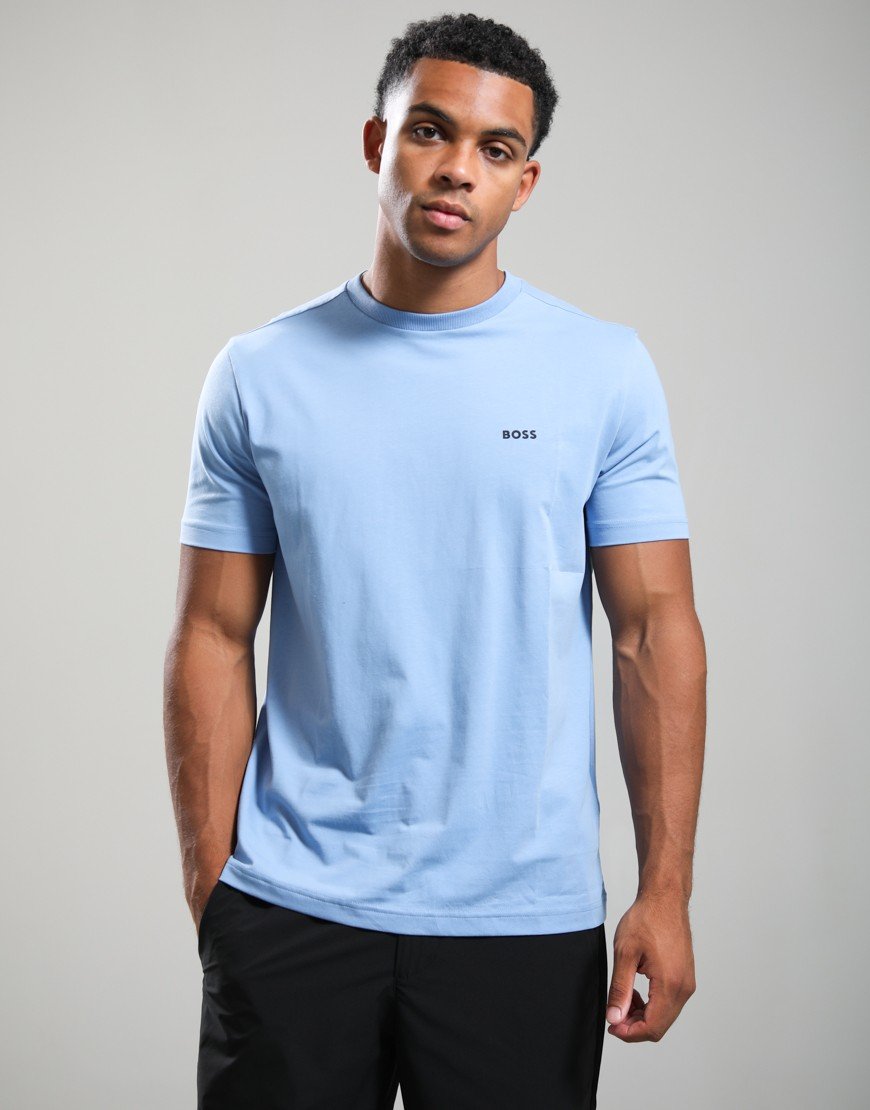 BOSS Tee Basic Open Blue