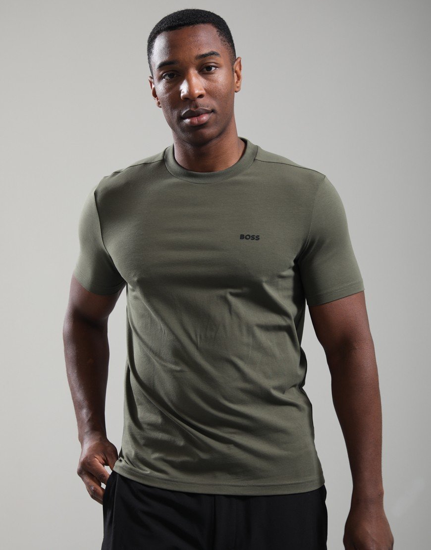 BOSS Tee Basic T-Shirt Open Green