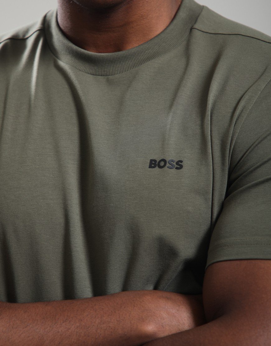 BOSS Tee Basic T-Shirt Open Green