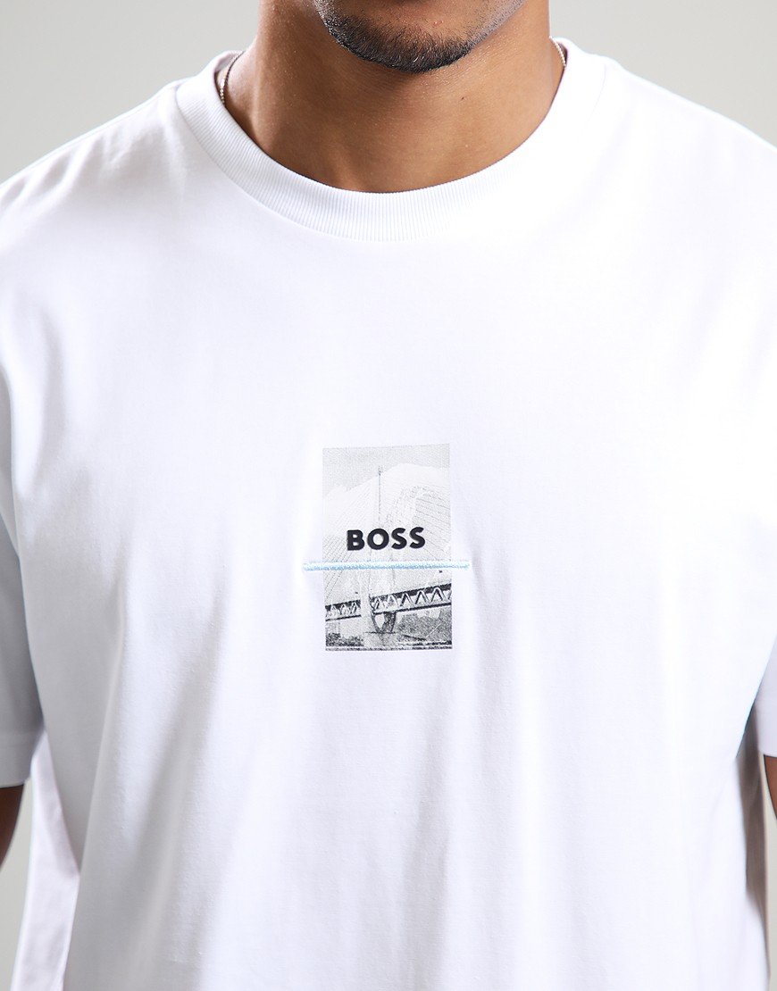 BOSS Photoprint T-Shirt White BOSS Photoprint T-Shirt White