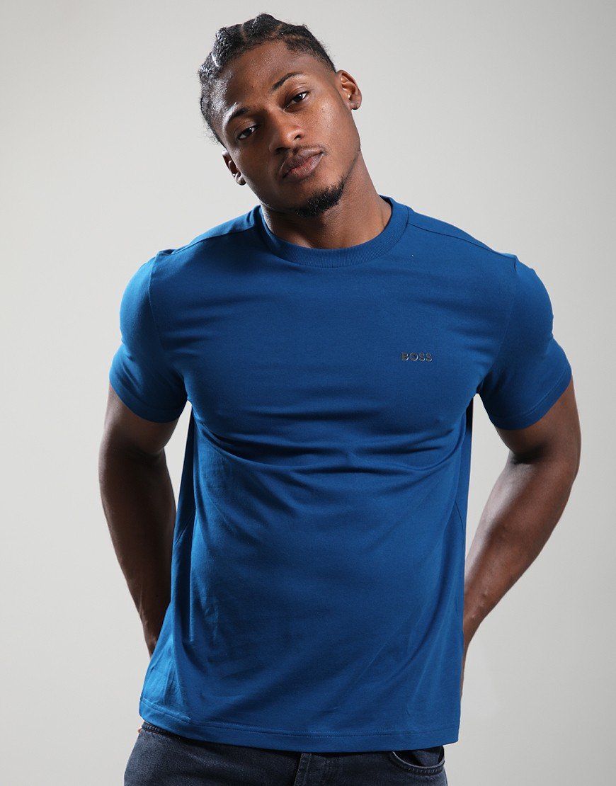 BOSS Tee Basic Open Blue