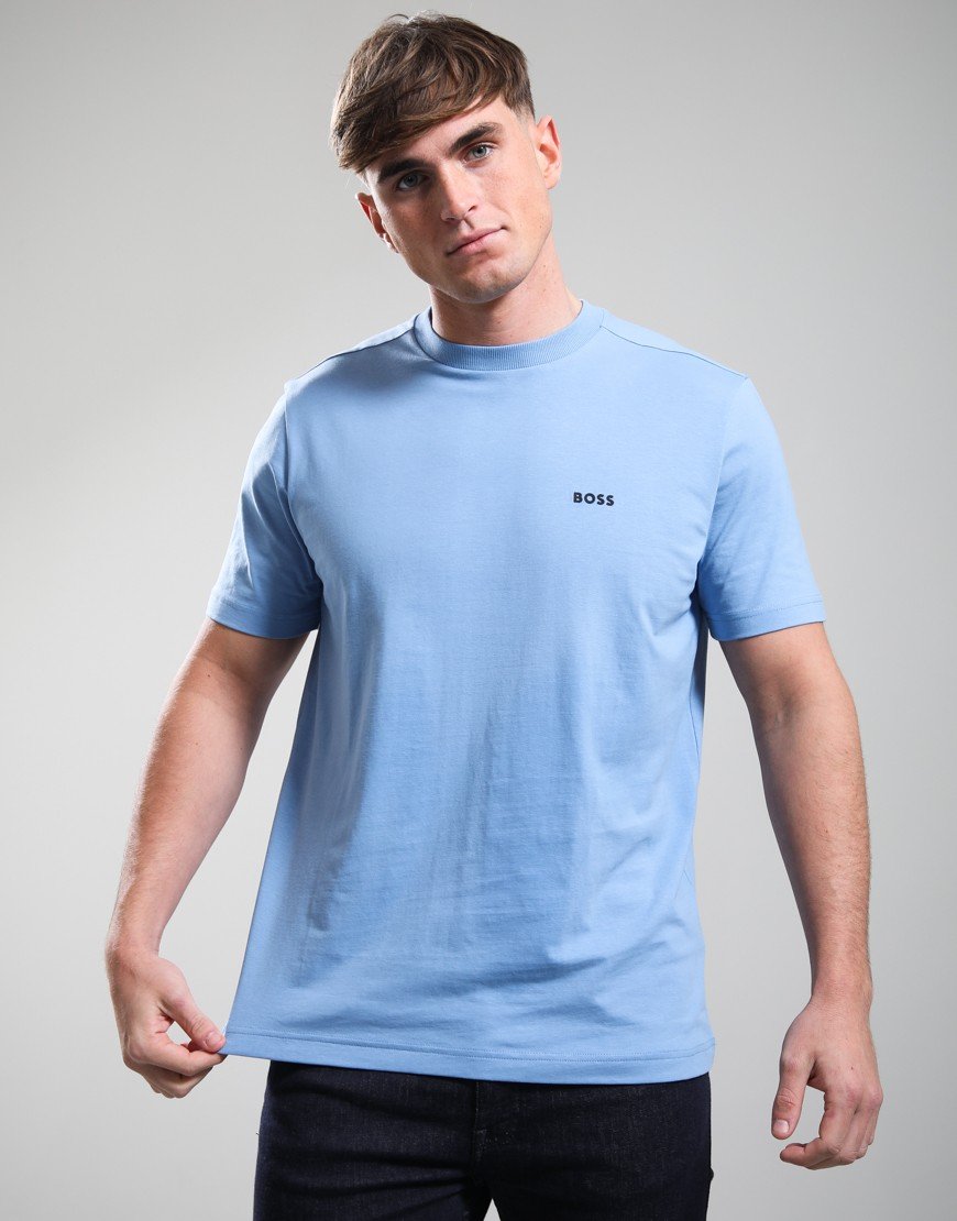 BOSS Tee Basic Open Blue