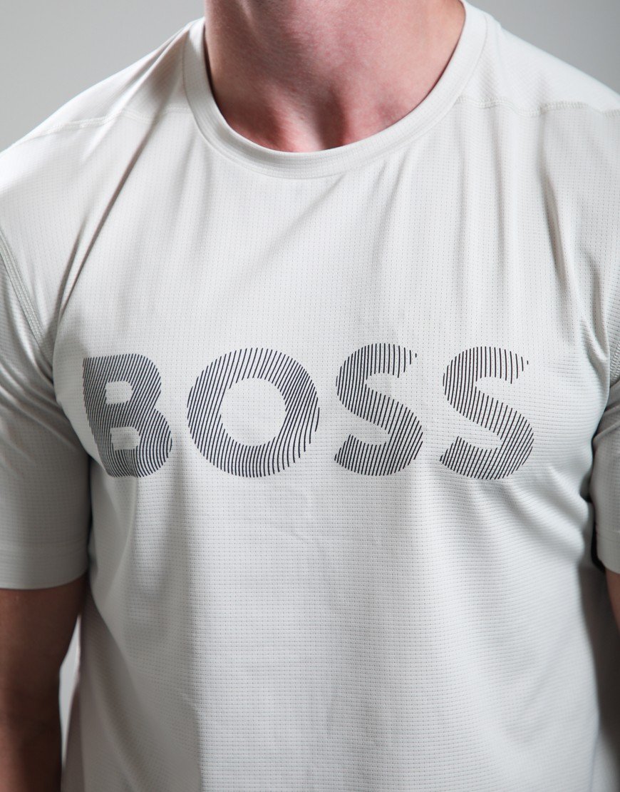 BOSS TS_Active Logo T-Shirt Light Beige