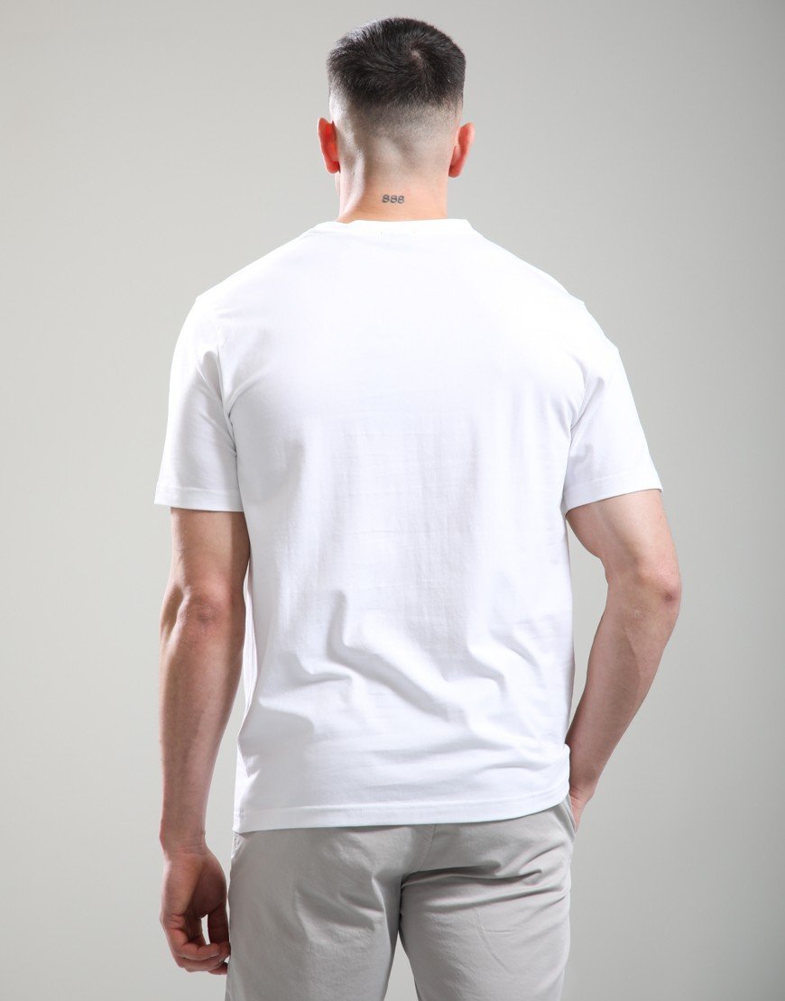 BOSS TS_Globe Logo Pattern T-Shirt White