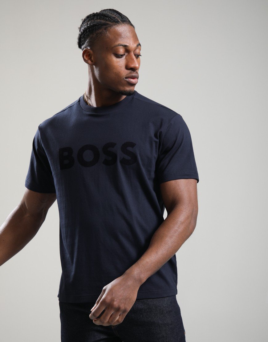 BOSS TS_Iconic Logo T-Shirt Dark Blue