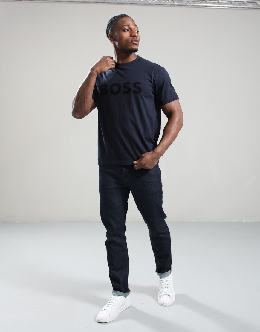 BOSS TS_Iconic Logo T-Shirt Dark Blue