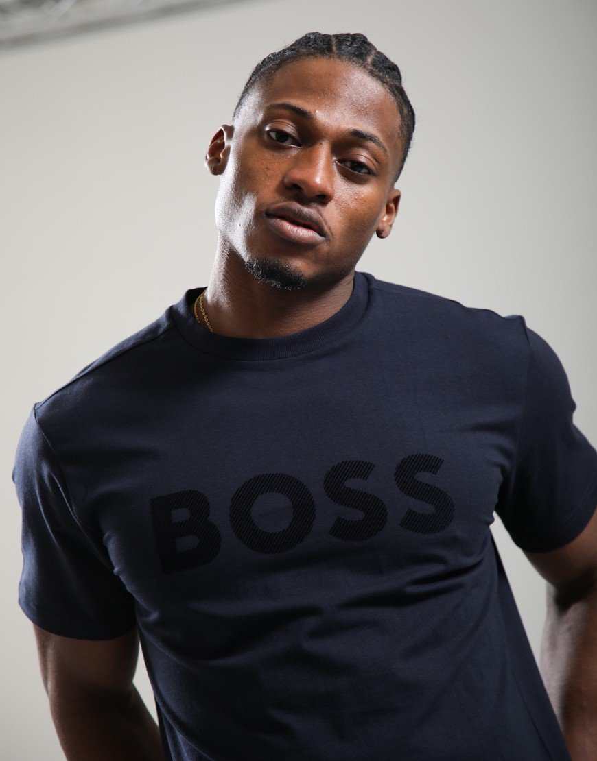 BOSS TS_Iconic Logo T-Shirt Dark Blue