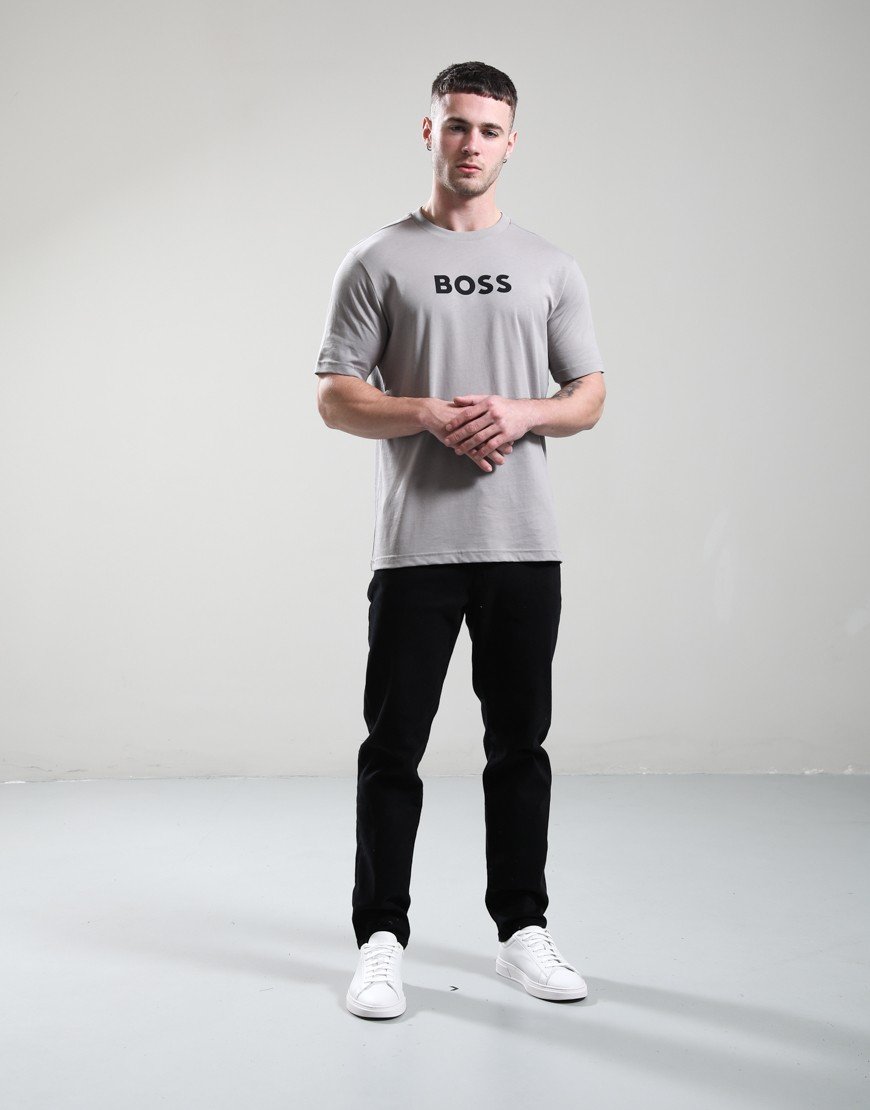 BOSS TS_Logo T-Shirt Open Grey
