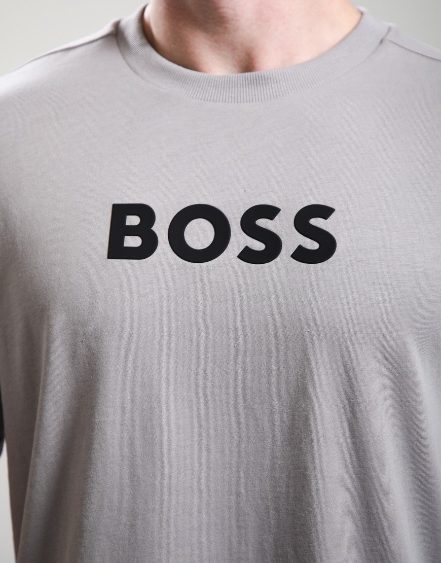 BOSS TS_Logo T-Shirt Open Grey