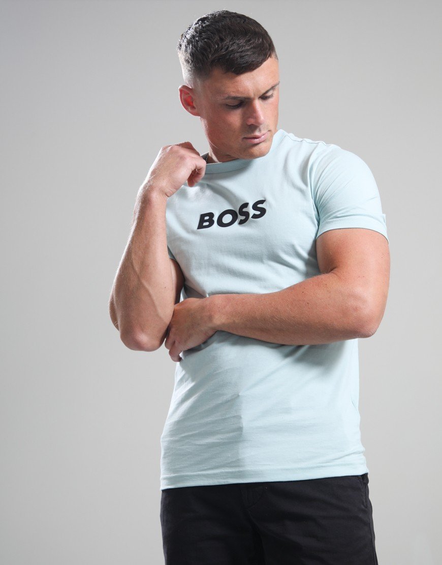 BOSS TS_Logo T-Shirt Turquoise/Aqua