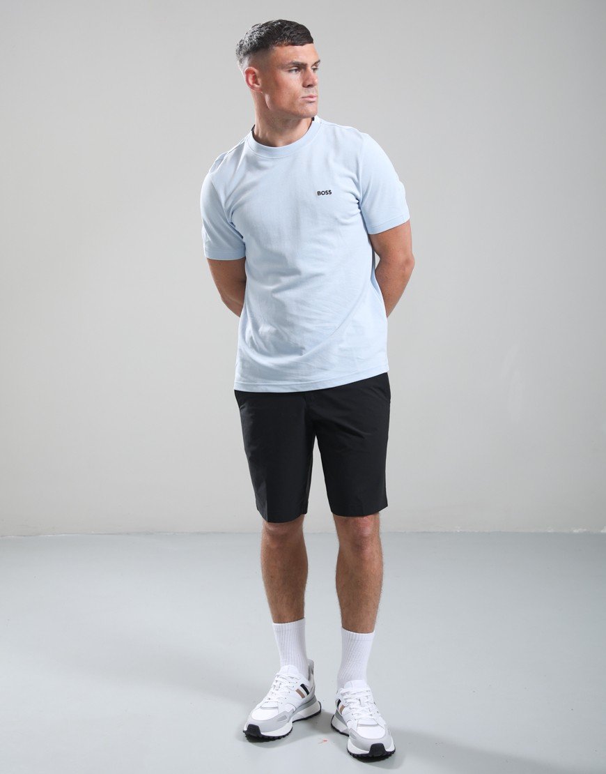 BOSS TS_Pique T-Shirt Open Blue