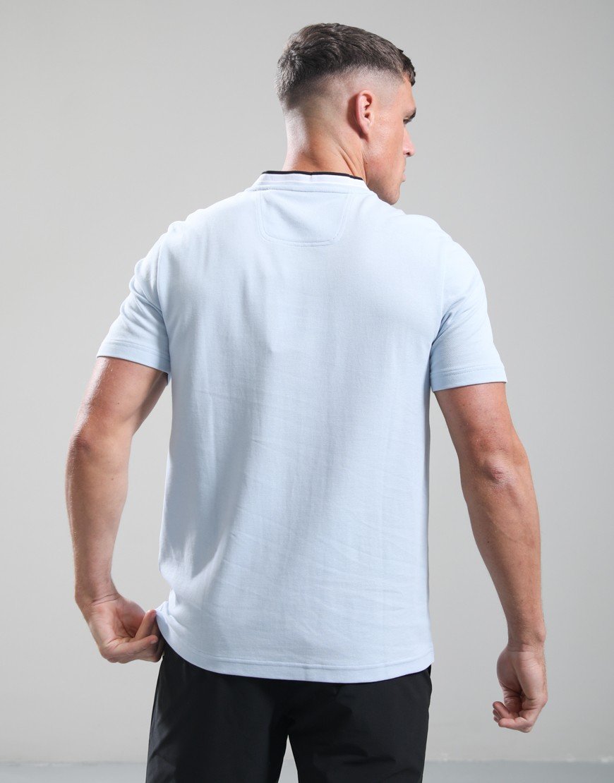 BOSS TS_Pique T-Shirt Open Blue
