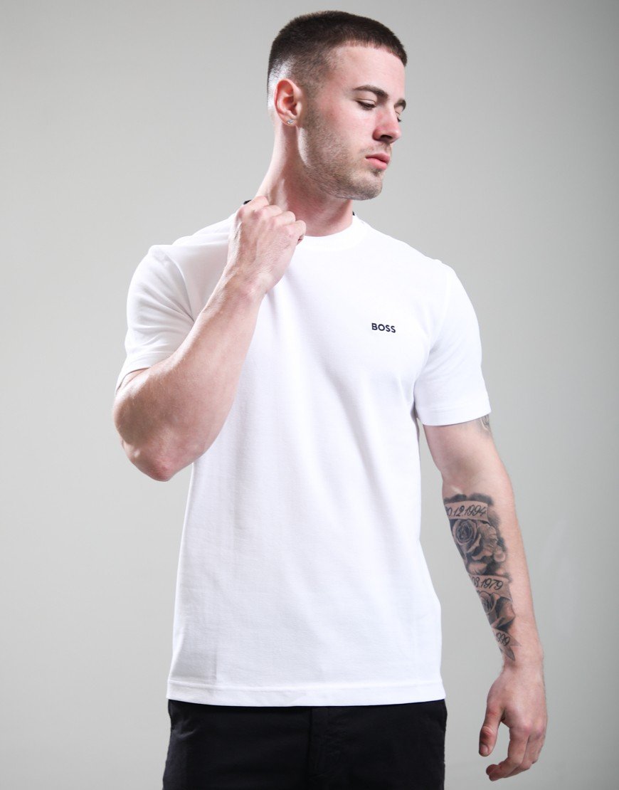 BOSS TS_Pique T-Shirt White