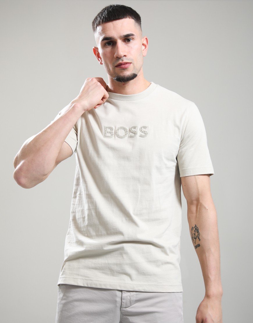 BOSS TS_Terrace Logo T-Shirt Light Beige