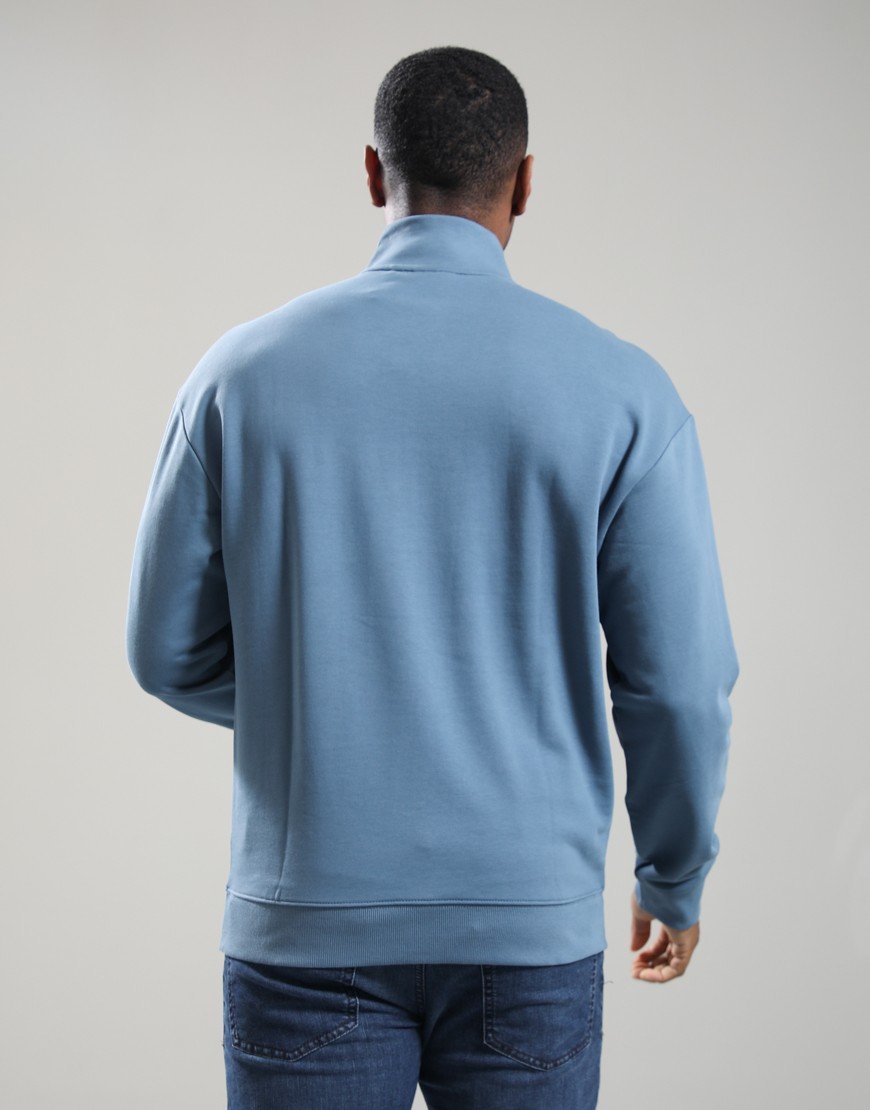 HUGO Durty244 Half Zip Sweat Open Blue