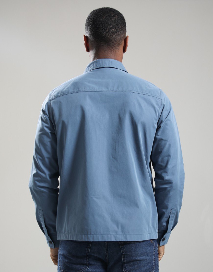 HUGO Evalom Overshirt Open Blue