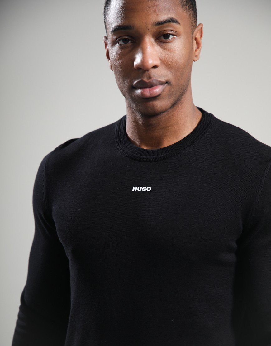 HUGO San Cassius-C Crew Knit Black