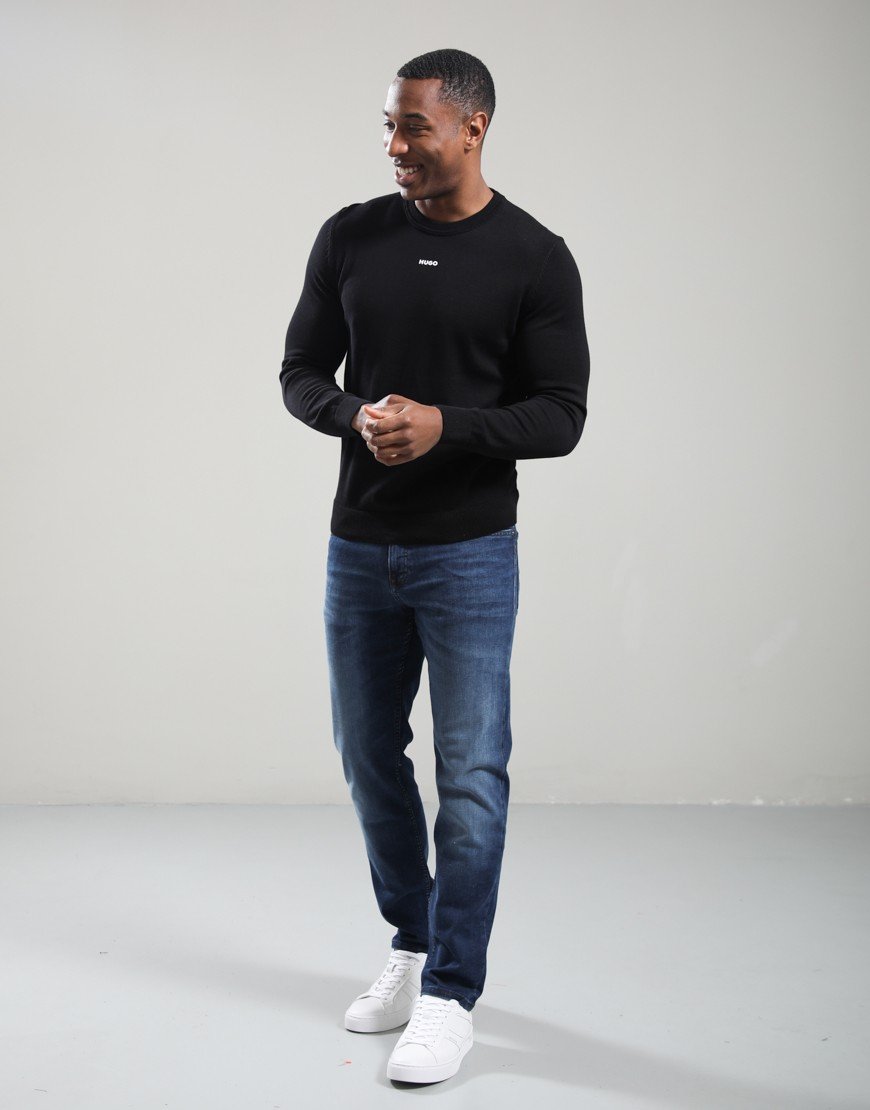 HUGO San Cassius-C Crew Knit Black