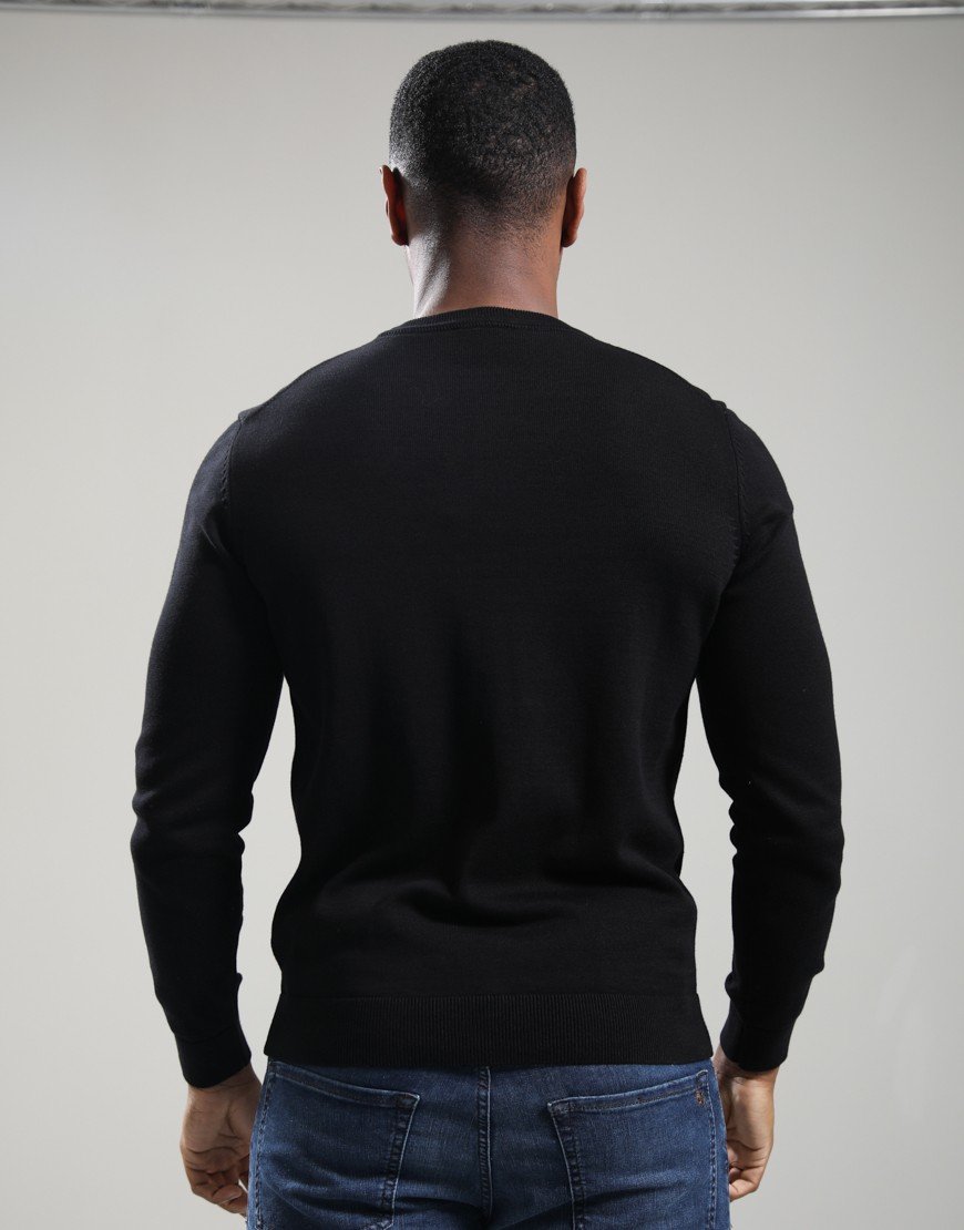 HUGO San Cassius-C Crew Knit Black