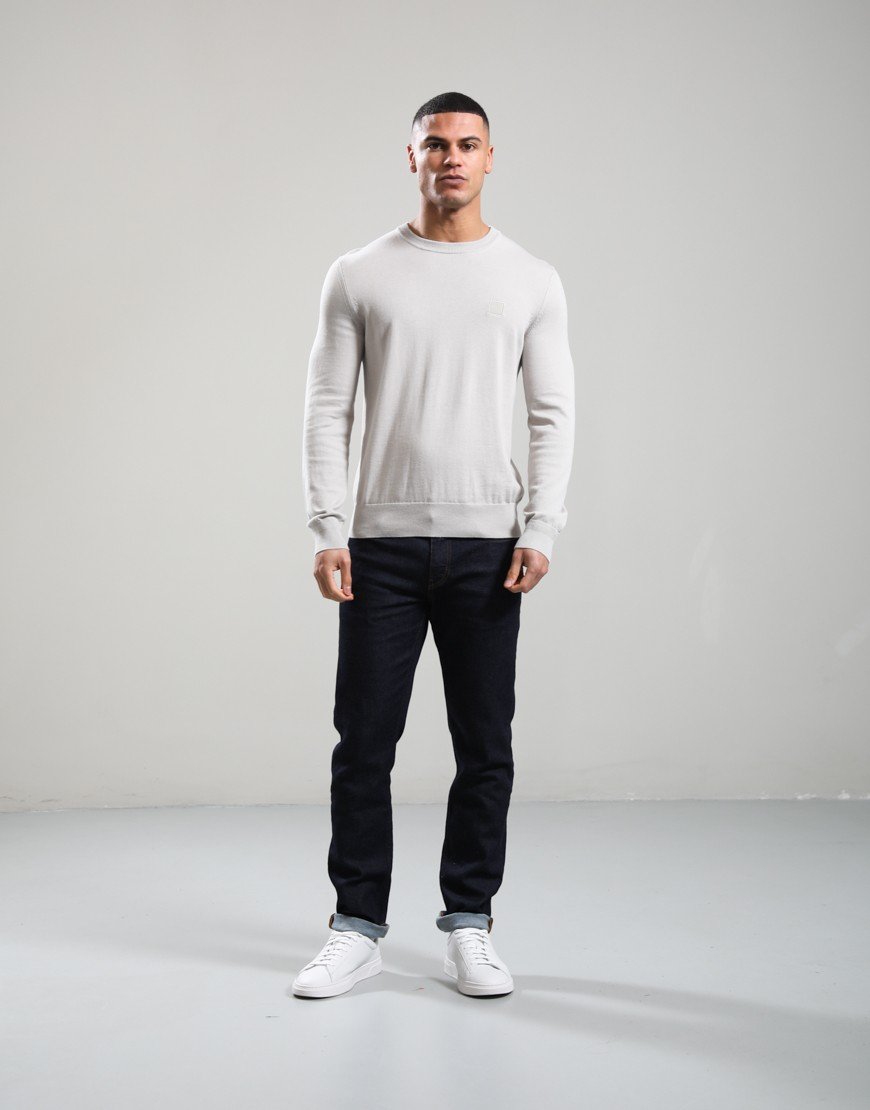 BOSS Kanovano_S Crew Knit Open Grey