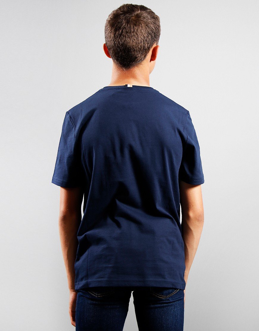BOSS Kids Large Chest Logo T-Shirt Navy