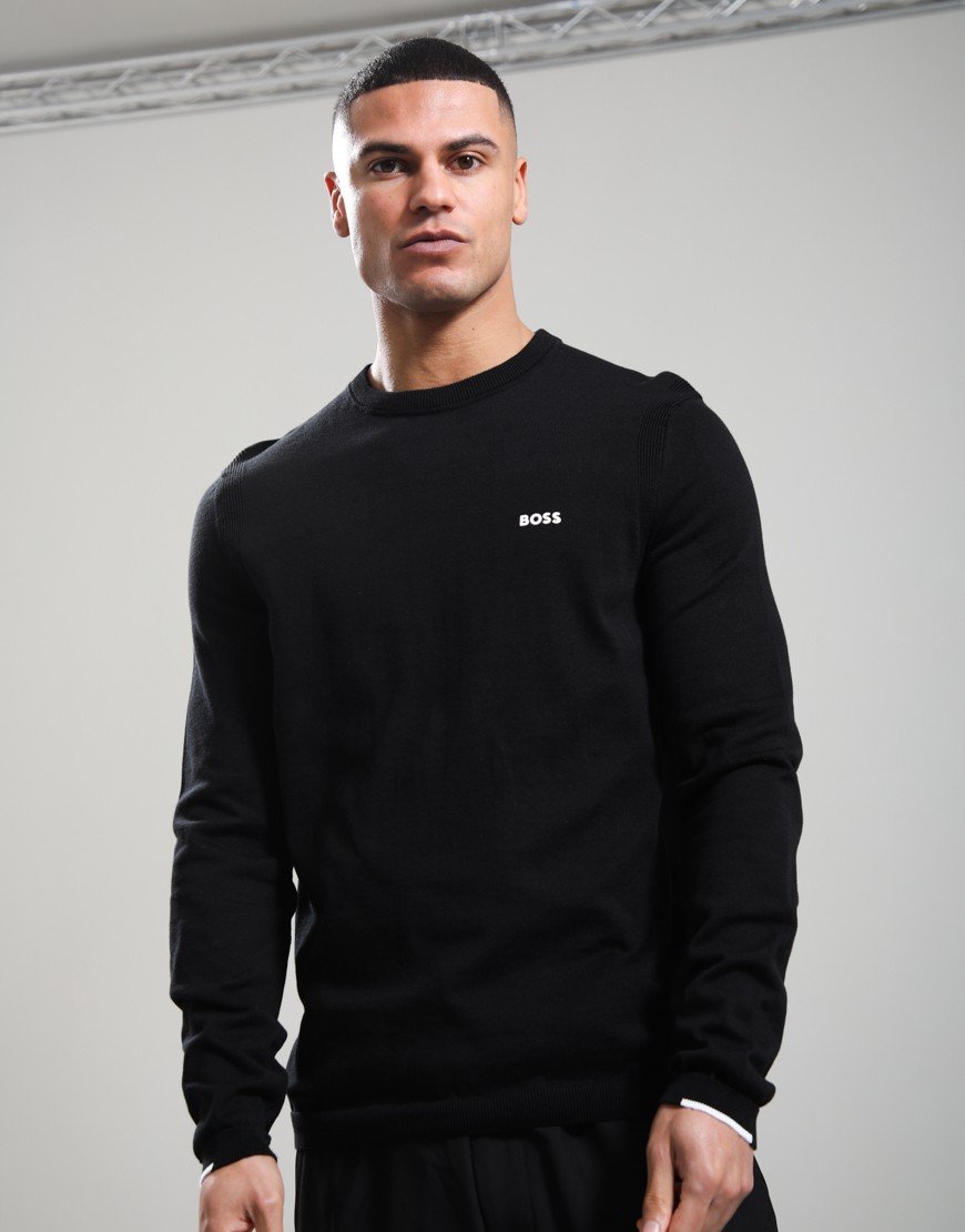 BOSS KN_Ever-X Crew Neck Knit Black