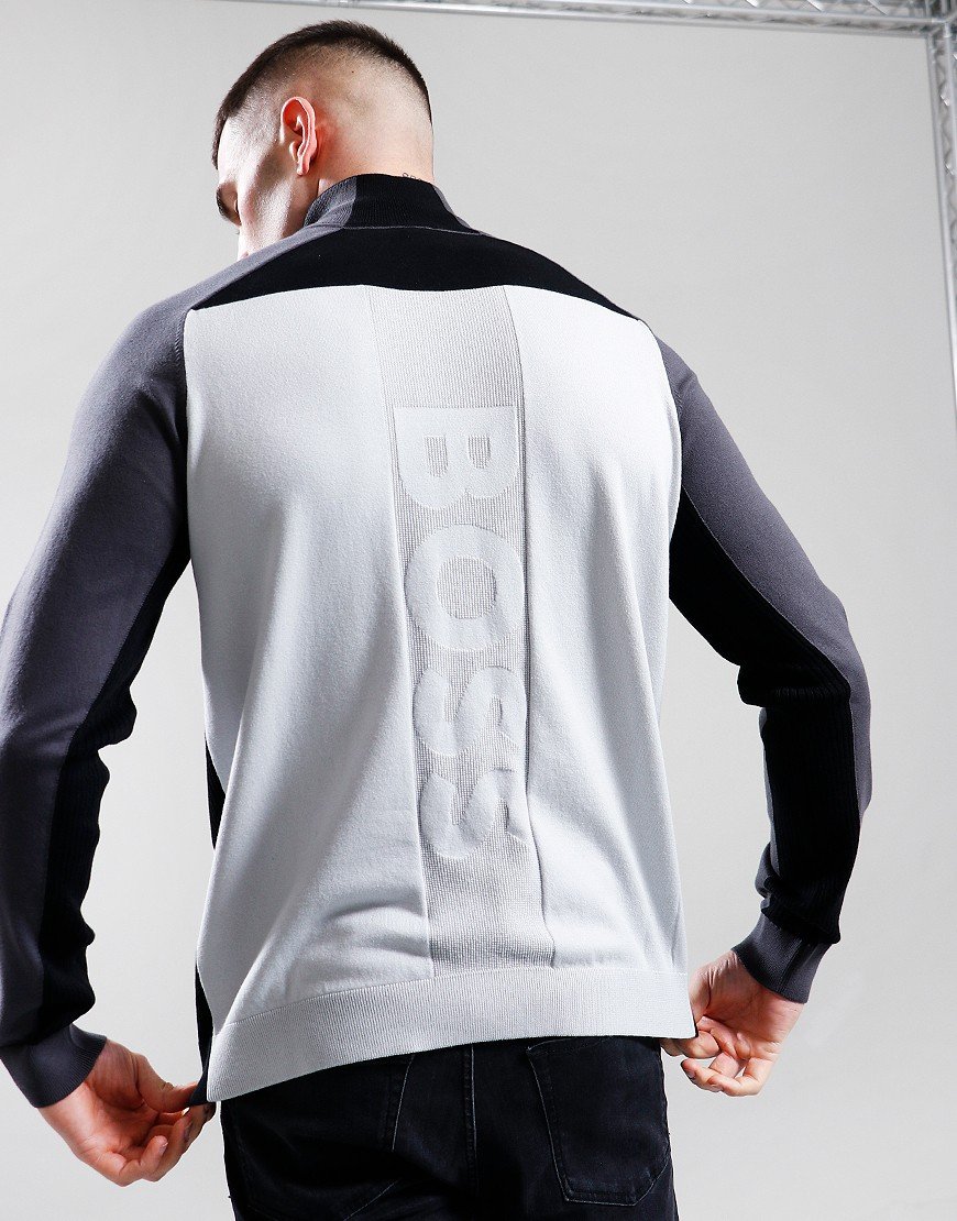 BOSS K_Hydro-X_1 Half Zip Sweat Light/Pastel Grey - Terraces Menswear
