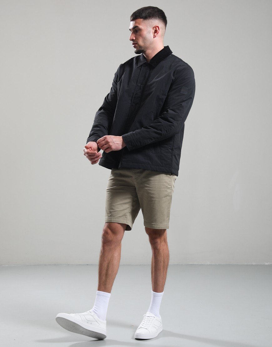 BOSS Leldon Zip Overshirt Black
