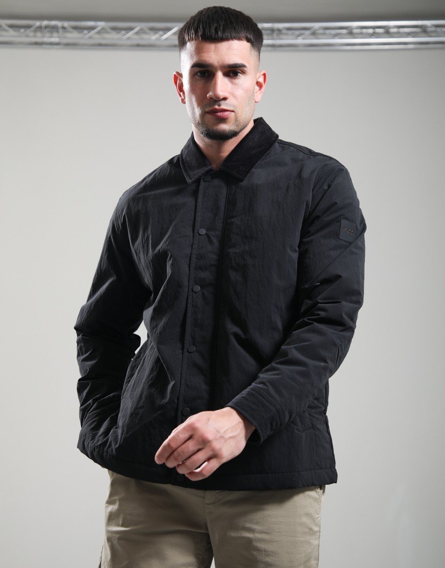 BOSS Leldon Zip Overshirt Black