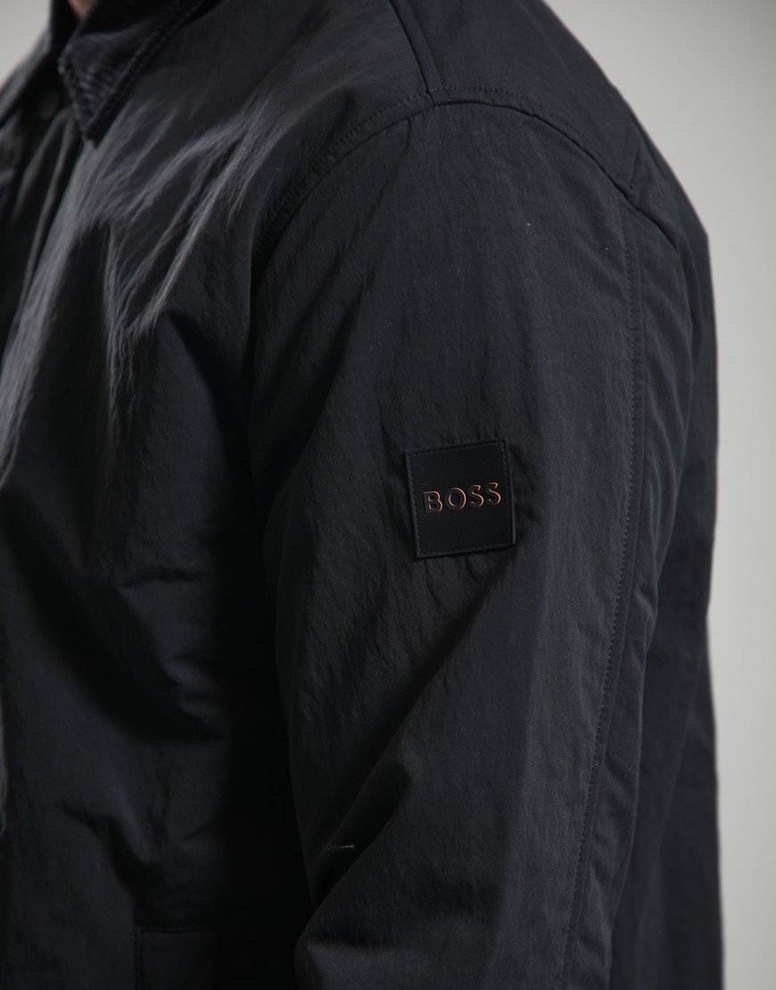 BOSS Leldon Zip Overshirt Black