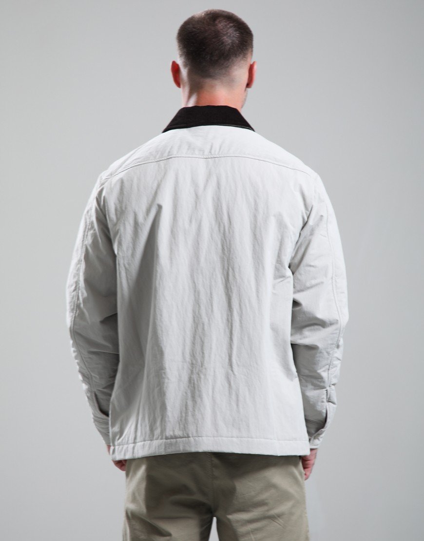 BOSS Leldon Zip Overshirt Open Grey