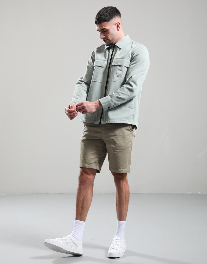 BOSS Lovel-zip 15 Overshirt Open Green